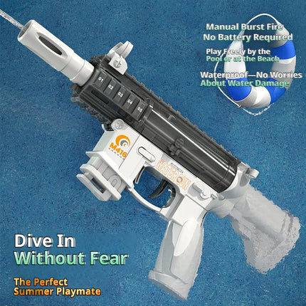 M416 Manual Continuous Firing Water Gun Large Capacity Folding Water Play Toy Outdoor Summer Water Play Artifact
