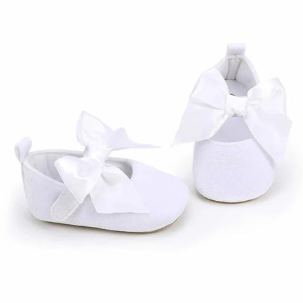 Spring and Autumn Baby Butterfly Knot Fashion Fluffy Princess Shoes 0-1 Year Old Baby Shoes Sneakers