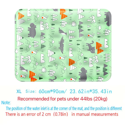 Cute Floor Mat Cool Pet Cooling Mat Self Added Water Dog Cold Bed Mat Portable Durable Pet Ice Cushion For Small Large Dogs