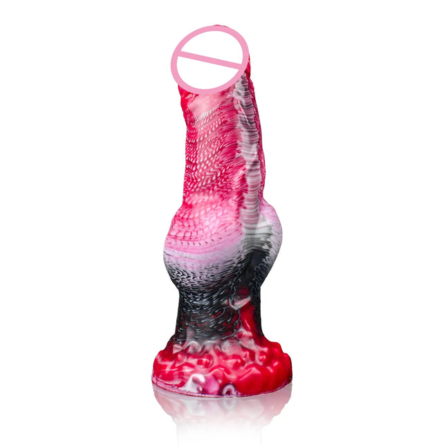 9" Realistic Dildo Silicone Wolf Dildo Big Knot Anal Dildo Giant  Strong Suction Cup Anal Plug G Spot Dragon Dildo Adult Sex Toy