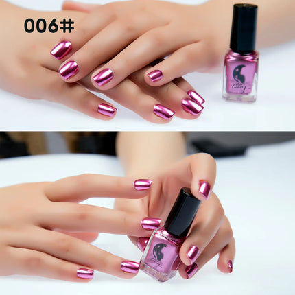 Metal Colour Nail Gel Polish Semi Permanent Mirror Gel Varnish Base Top Coat UV Gel Varnish Soak Off Nails Art Glue Nail Polish