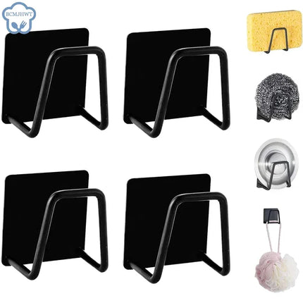 Kitchen Sponges Racks Self Adhesive Sink Sponges Drain Drying Rack Holders Kitchen Sink Accessories Dropshipping Stainless Steel