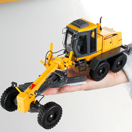 1/35 Paver Grader Engineering Vehicle Car Toy For Children Diecast Miniature Metal Alloy Model Collection Gift For Boys Kid