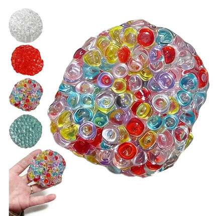 Fashion Super Soft Squishy Balls Textured Memory Gel Sensory Fidget Toys Crunchy Moldable Stress Relief Toy Stress Relief