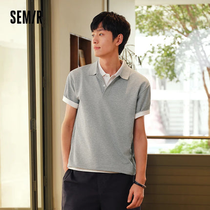 Semir Mens Polo 2026 Classic Lapel Knitted Moisture Wicking Quick Dry Cool Feeling Antibacterial