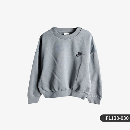 Nike Official Genuine New Big Kids Knitted Round Neck Sports Hoodie Sweatshirt HF1138-030