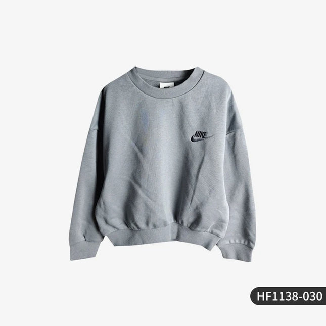 Nike Official Genuine New Big Kids Knitted Round Neck Sports Hoodie Sweatshirt HF1138-030