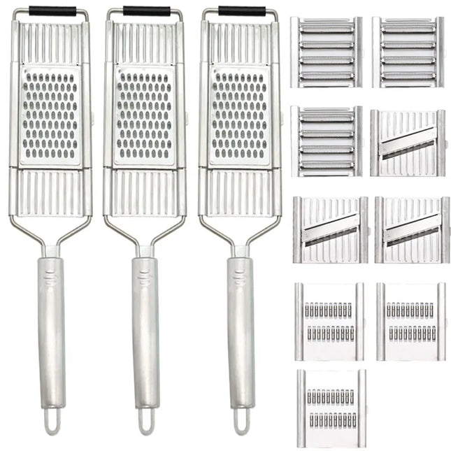 Stainless Steel Shredder Cutter Vegetable Grater Portable Manual  Vegetable Slicer Easy Clean Multi Purpose Kitchen Accesories