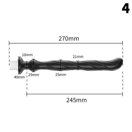 Deep Anal Plug with Washing Tube Long Silicone Buttplug Cleaning Accessory for Couples Vaginal & Anus Shower Sex Toy for Men