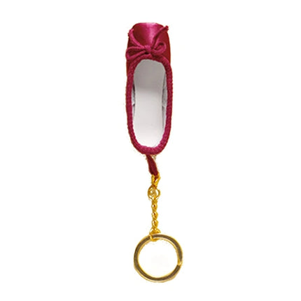 39BD Ballet Inspired Keys Chain Satin Pointe Shoes Pendant Cute Keychain Satin Alloy Material Keyrings for Dance Enthusiasts