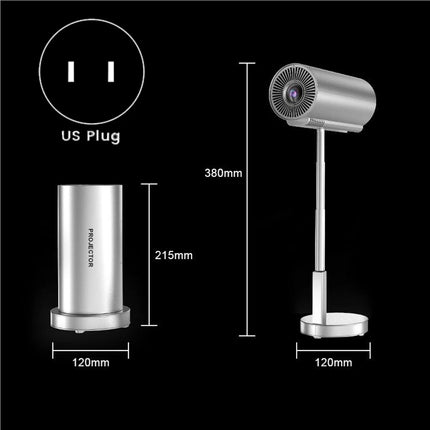 T64C! Mini Projector X5 Portable 4K Video Supported Home Theater Video Beamer US Plug
