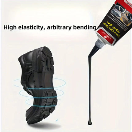 Shoe Repair Glue Kit White/Black Sole Waterproof Quick Drying Filling Repair Adhesive Wear-resistant Sealant Crack Repair Agent
