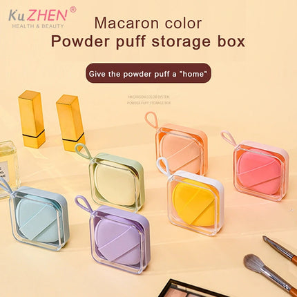 Makeup Sponge Holder Air Cushion Container Beauty Storage Case Travel Protable Cosmetic Puff Holder Box Empty Eco-Friendly