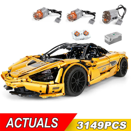 Mould King 13145s High-Tech Car Toys The MOC-46762 RC APP Motorized 720S P1 Car Model Building Blocks Toys Kids Christmas Gifts