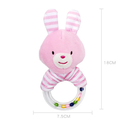 Rattles Animal Giraffe Baby Soft Stuffed Doll Teether Doll Cute Kids Infant Baby Teething Toys For Newborn Sensory Plush Toys