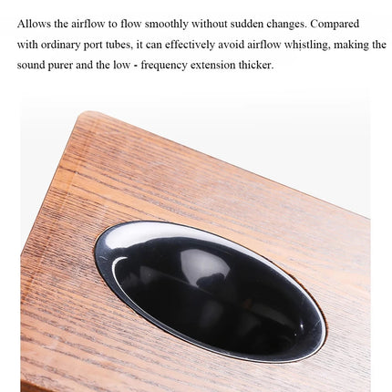 Professional 6.5-inch Passive Subwoofer with 100W Peak Power 4 Ohms Built-in Crossover Home Theatre Home Use Wooden Speaker