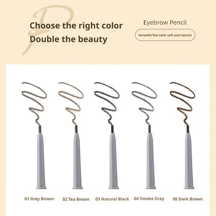 Ultra Fine Double Ended Eyebrow Pencil Waterproof Sweatproof Long Lasting Natural Hair Like Strokes Beginner Friendly with Brush