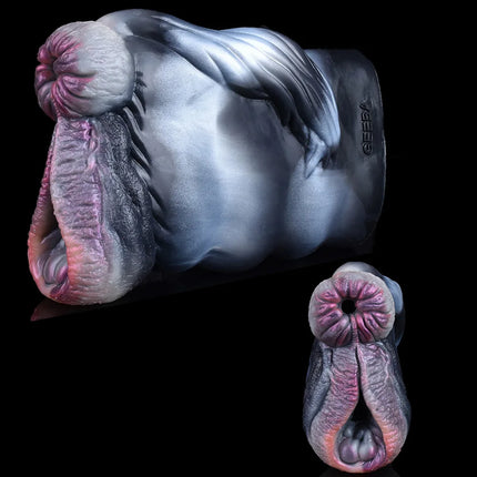 GEEBA Dual Hole Animal Pussy Man Penis Stroker Fantasy Silicone Male Masturbator Realistic Vagina Pocket Onahole Adult Sex Toys