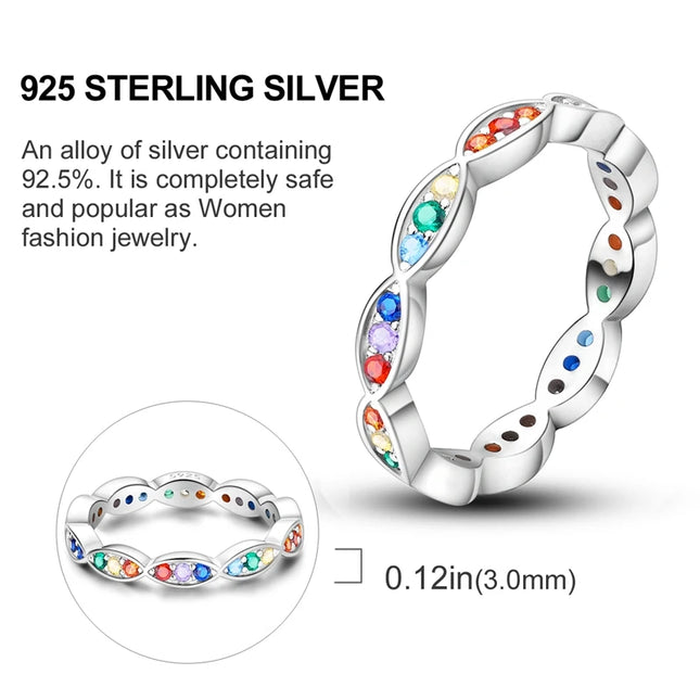 925 Sterling Silver Rabbits Snakes Ring Original Design Colored Zircon Finger Rings For Women High Quality Wedding Jewelry Gift