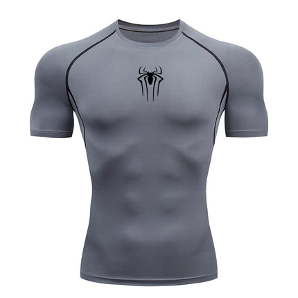 2024 Compression T Shirt Men Short Sleeve Sport Tees Fitness Running Sportsear Men Gym Elastic Quick Dry Jogging T-shirt Tops