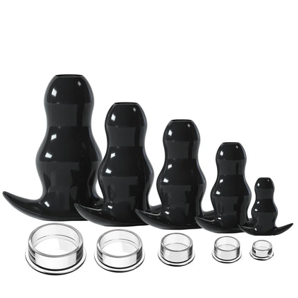 5 Sizes Hollow Anal Plug/Dilator/Dildo Soft Speculum Prostate Massager Butt Plug Set Intimate/Enema Sex Toys For Men Women Gay