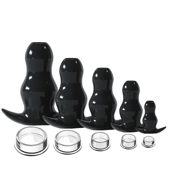 5 Sizes Hollow Anal Plug/Dilator/Dildo Soft Speculum Prostate Massager Butt Plug Set Intimate/Enema Sex Toys For Men Women Gay