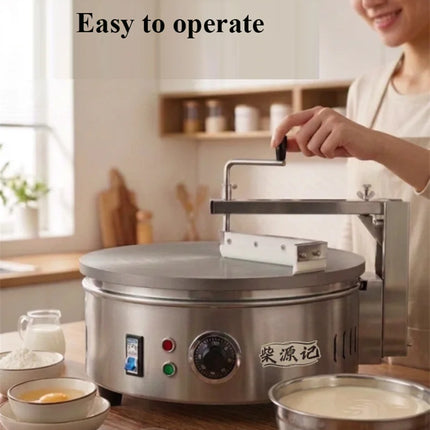 Electric 220V Integrated Pancake Making Machine Commercial Semi-automatic Crepe Baker Maker Snack Equipment