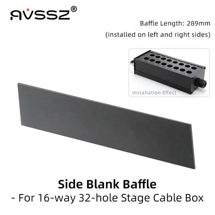 Multi-channel Al alloy Cable Blank Cable Box 16/24/32 Channels for Stage Mobile Audio XLR Male Female Audio Signal Cablebox hole