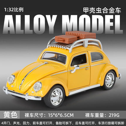 1:32 Volkswagen Beetle 1303 Cabriolet Convertible Alloy Metal Diecast Model Car Boy’s High Simulation Miniature Holiday Present