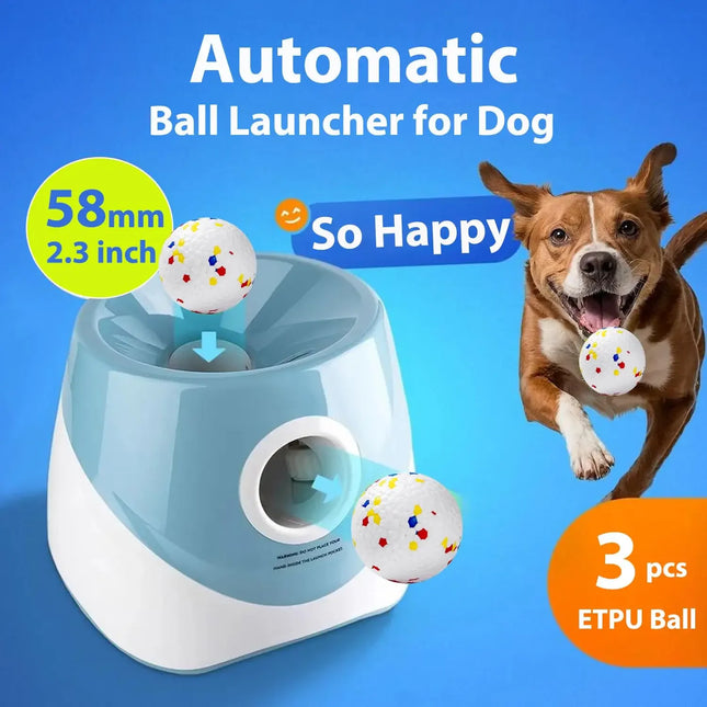 Dog Tennis Ball Launcher Dogs Chase Automatic Toys Automatic Fun Interactive Machine Fun Interactive Catapult Throw Rechargeable