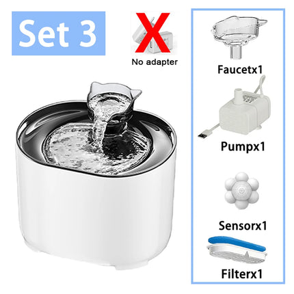 2.2L Intelligent Cat Water Fountain,Pet Water Dispenser With Filter,Dog Drinking Fountain For Cats,Ultra Quiet Water Pump