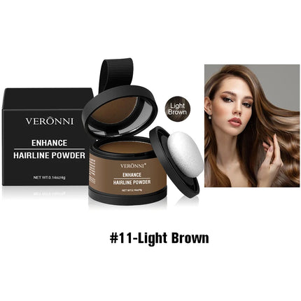 VERONNI Hairline Powder Hairline Shadow Powder Makeup Hair Concealer Forehead Filling Natural Cover Unisex Hair Loss Product
