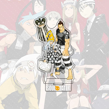 Anime Soul Eater 15cm Acrylic Character Black-star, Kid Standing Model Stand Desktop Decoration Gift