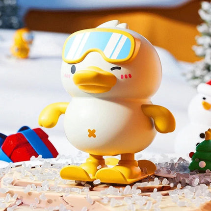 Baby Clockwork Yellow Duck Toy Cartoon Early Education Puzzle Toy Jump Duck Safe Material Training Baby Reaction Hand on Ability