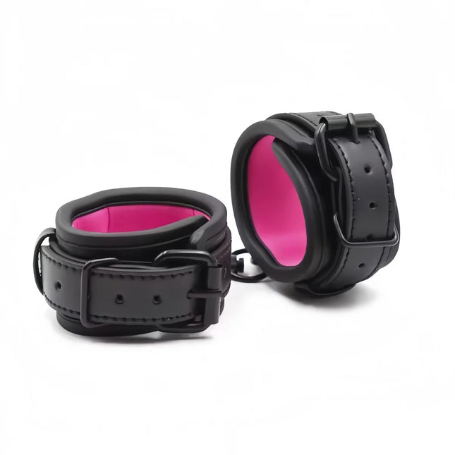 Bondage Toys BDSM Sex Restrsaints Erotic Adults Toys Handcuffs Ankle Cuffs Collar Sex Toy Adults Games Sex Leather Ferminino Kit