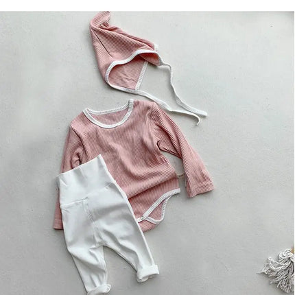 Autumn Spring Baby Girl Leggings Cotton Baby Boys Ribbed Full Length Infant Kids Clothes Skiny Pants Children Casual Trousers