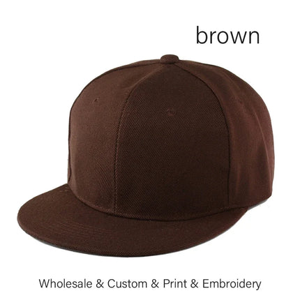 SLECKTON Custom Logo Caps Fashion Hip Hop Snapback Hats for Women and Men DIY Letter Embroidery Design Image Print Wholesale Hat
