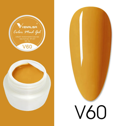 VENALISA Color Mud Gel Pure DIY Nail Art Design UV Gel Polish Professional Manicure Varnishes for Quality Artistry