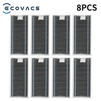 Ecovacs X8 Pro Omni Robot Vacuum Spare Parts Main Side Brushes Mop Cloths HEPA Filters Dust Bags Accessories