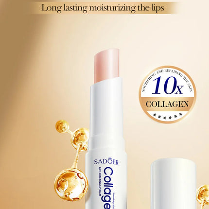 24pcs SADOER Collagen Lip Balm Moisturizing Anti Wrinkles Anti-aging Nourishing Hydrating Lipstick Lips Skin Care Products