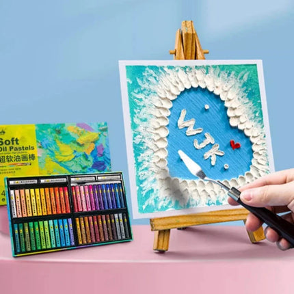 Kuelox Professional Super Soft Oil Pastel Crayon 24/36/48 Colors Artist White Soft Pastels For Painting Stationery Art Supplies