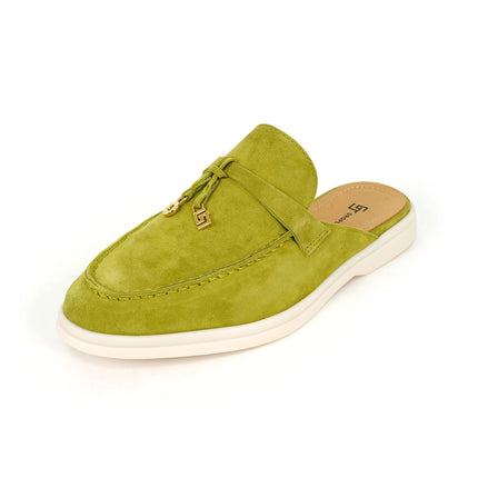 2024New women's anti slip casual loafers, fashionable cashmere flat shoes, spring and autumn men's sports driving casual shoes