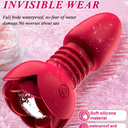 Wireless Remote Prostate Massager Female Vagina Masturbator Telescopic Anal Butt Plug Vibrator Adult Sex Toys for Women Men