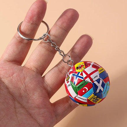 Fashion Mini 3D Soccer Football Keychain Sport Ball Key Ring for Men Women Car Key Holder Handbag Pendant  Jewelry Gift