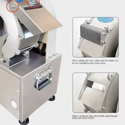Electric Commercial Practical Potato Carrot Slicer Potato Radish Slice Vegetable Food Shredder Vegetable Multi-function Shredder