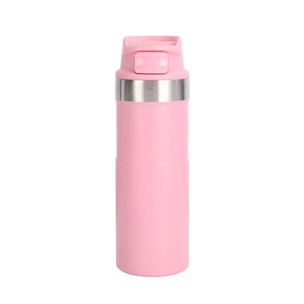 500ml Bpa Free Classic Trigger Action Travel  Coffee Mug 16OZ Double Wall Cup Insulated Sports Portable Water Bottle
