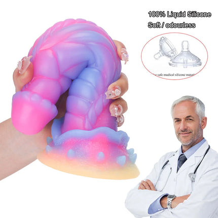 Anal Dildo Luminous Sex Toys for Women Dick Animal/Monsters Horse Dildos Silicone Soft Anal Plug Adult Sextoys Dragon Penis 18+