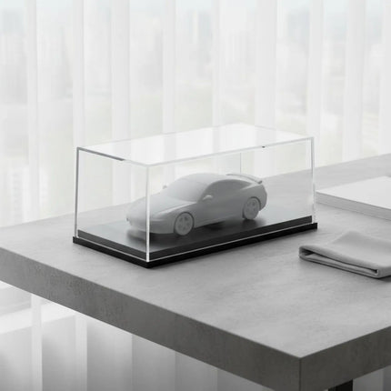 1:43 Car Display Case Dustproof Model Car Display Case Transparent Model Box Single Piece-Piece Molded No Assembly for Desk