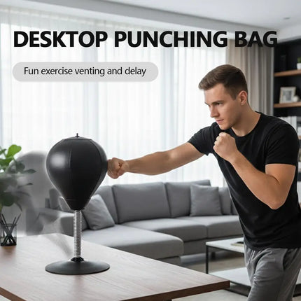 Fun Punch Rages Bag, Heavy Duty Desktop Punching Bag For Mood Relief Desktop Punching Bag with Suction Cup For Office Table