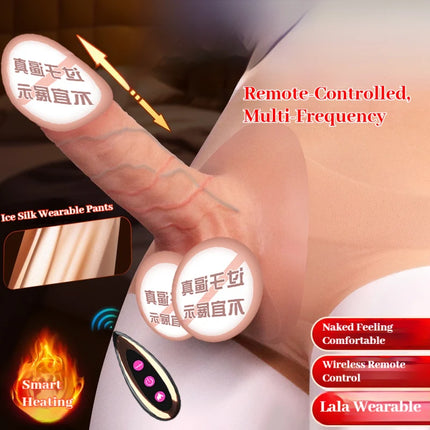 Dildos Strap on Wearable Realistic Dildo Pants for Women Skin Sliding Foreskin G-spot Penis Harness Erotic Panties Adult Sex Toy